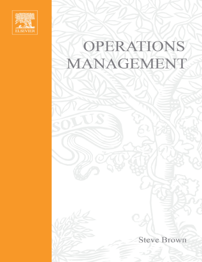 Operations Management BY Steve
